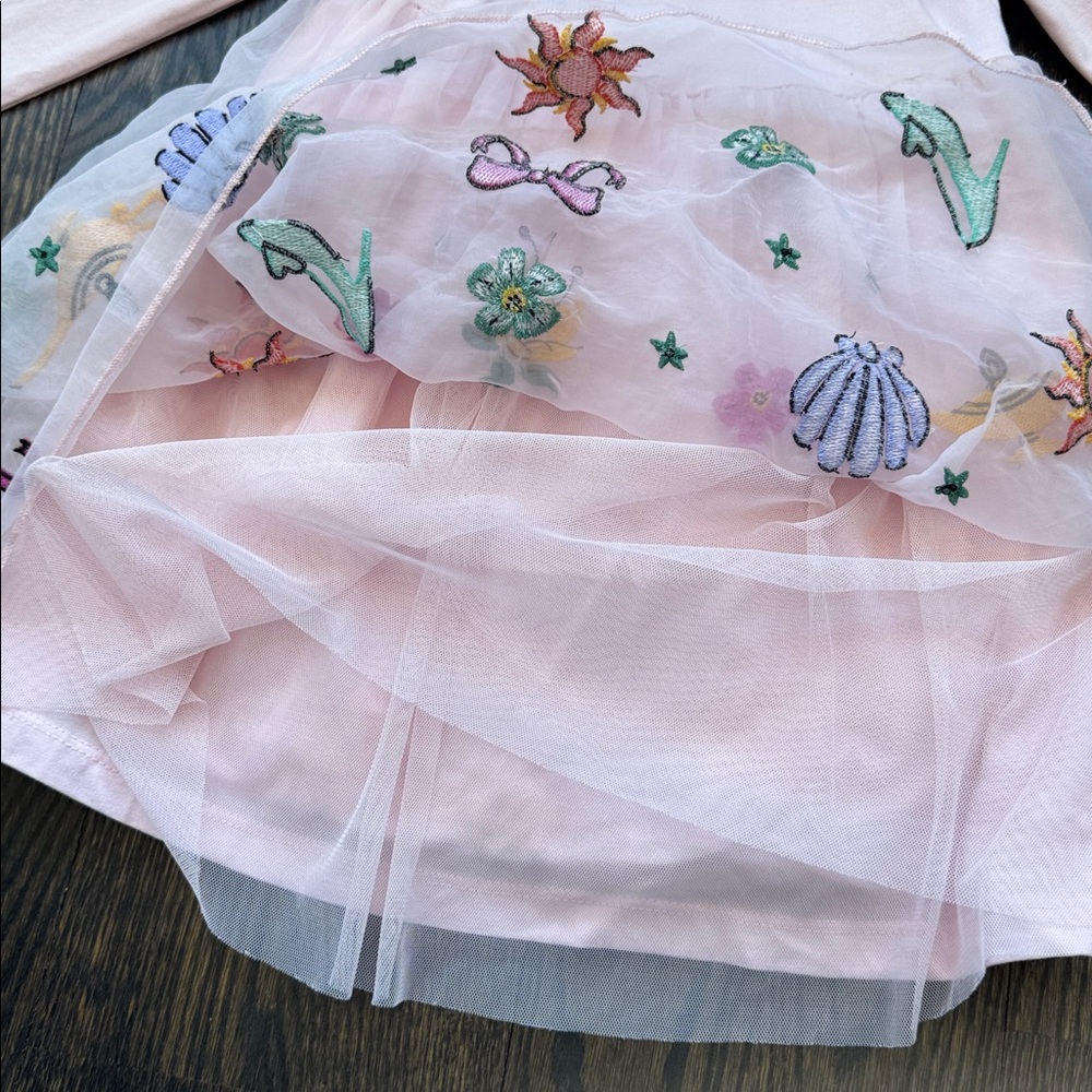 Hanna Andersson Disney Princess Long Sleeve Tulle Dress - Picture 5 of 8